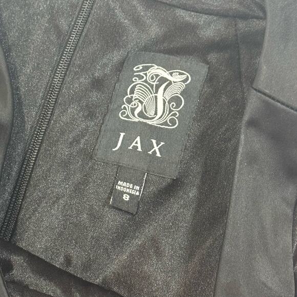 JAX Midi Black and Silver Sheath Dress size 8 - Picture 5 of 7